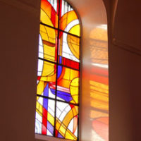 Kirchenfenster bunt
