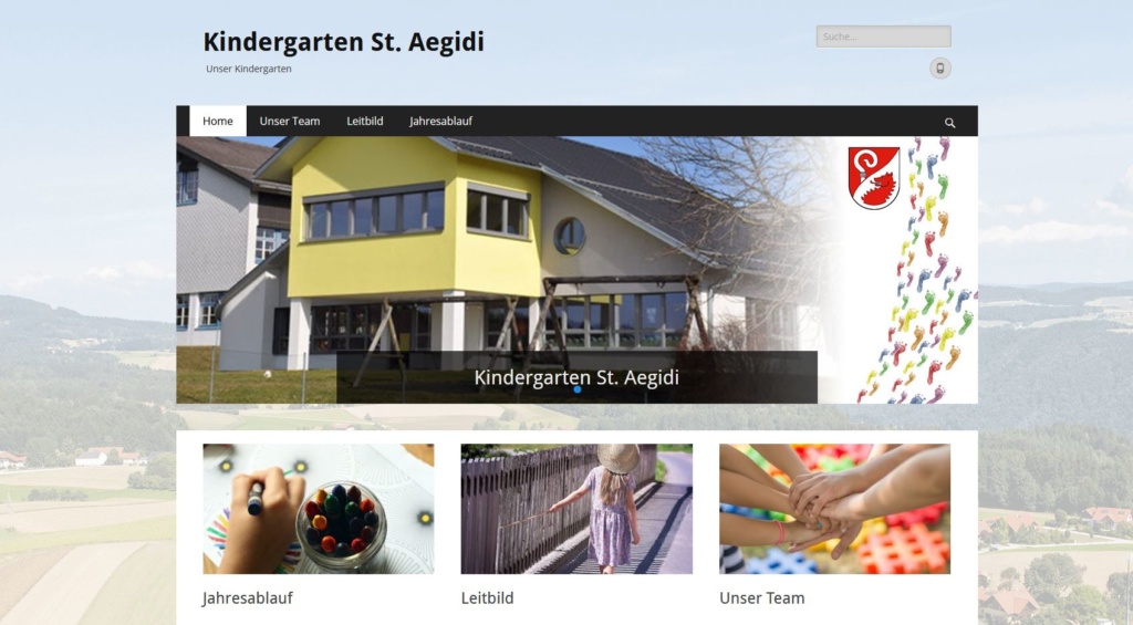 neue Website Kindergarten