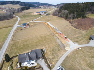 Siedlungsstrasse Eben Baufortschritt