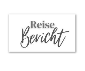 Schriftzug Reisebericht