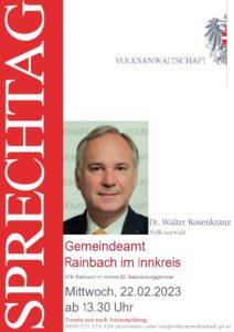 Volksanwaltschaft Februar Rainbach
