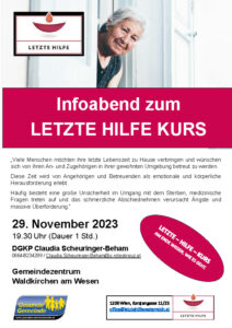 Infoabend Letzte Hilfe
