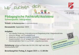 Ausschreibung Kindergarten 2025 kurz240725