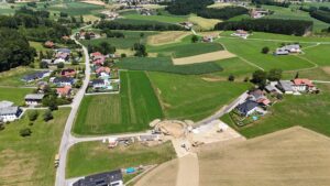 Dronenaufnahme Baustele