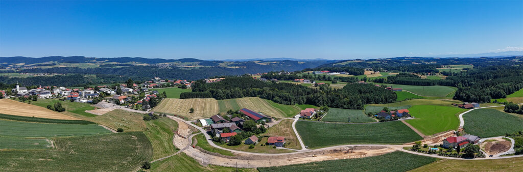Pano Baustelle L 517 - Zentrum Weinzierl Brücke