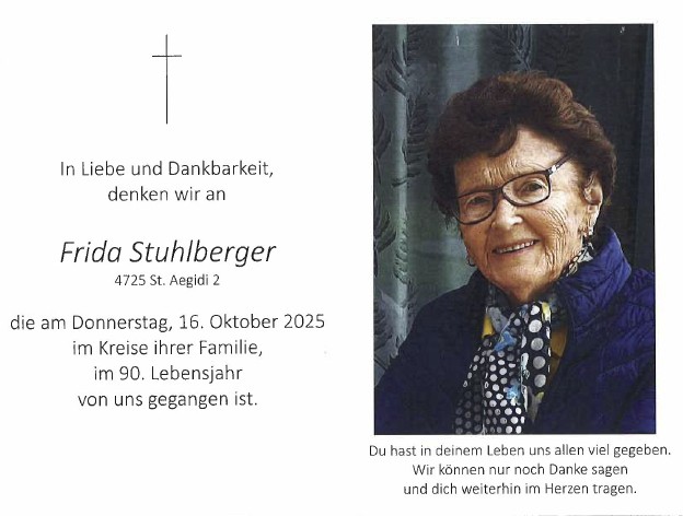 Stuhlberger Frida 16.10.2025