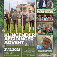 Konzert Klingender Aegidinger Advent Flyer A4 Hochformat 1