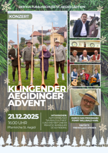 Konzert Klingender Aegidinger Advent Flyer A4 Hochformat 1