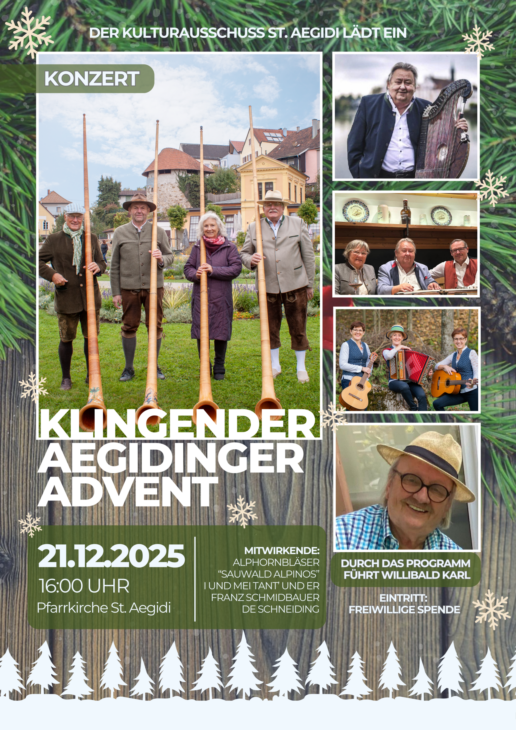 Konzert Klingender Aegidinger Advent Flyer A4 Hochformat 1