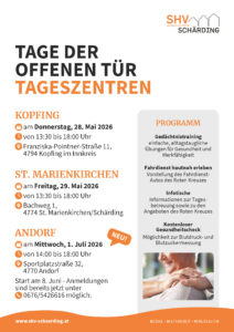 SHV Infoblatt Tage der offenen Tür Tageszentren 2026