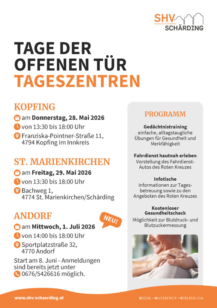 SHV Infoblatt Tage der offenen Tür Tageszentren 2026