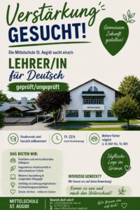 Verstärkung gesucht