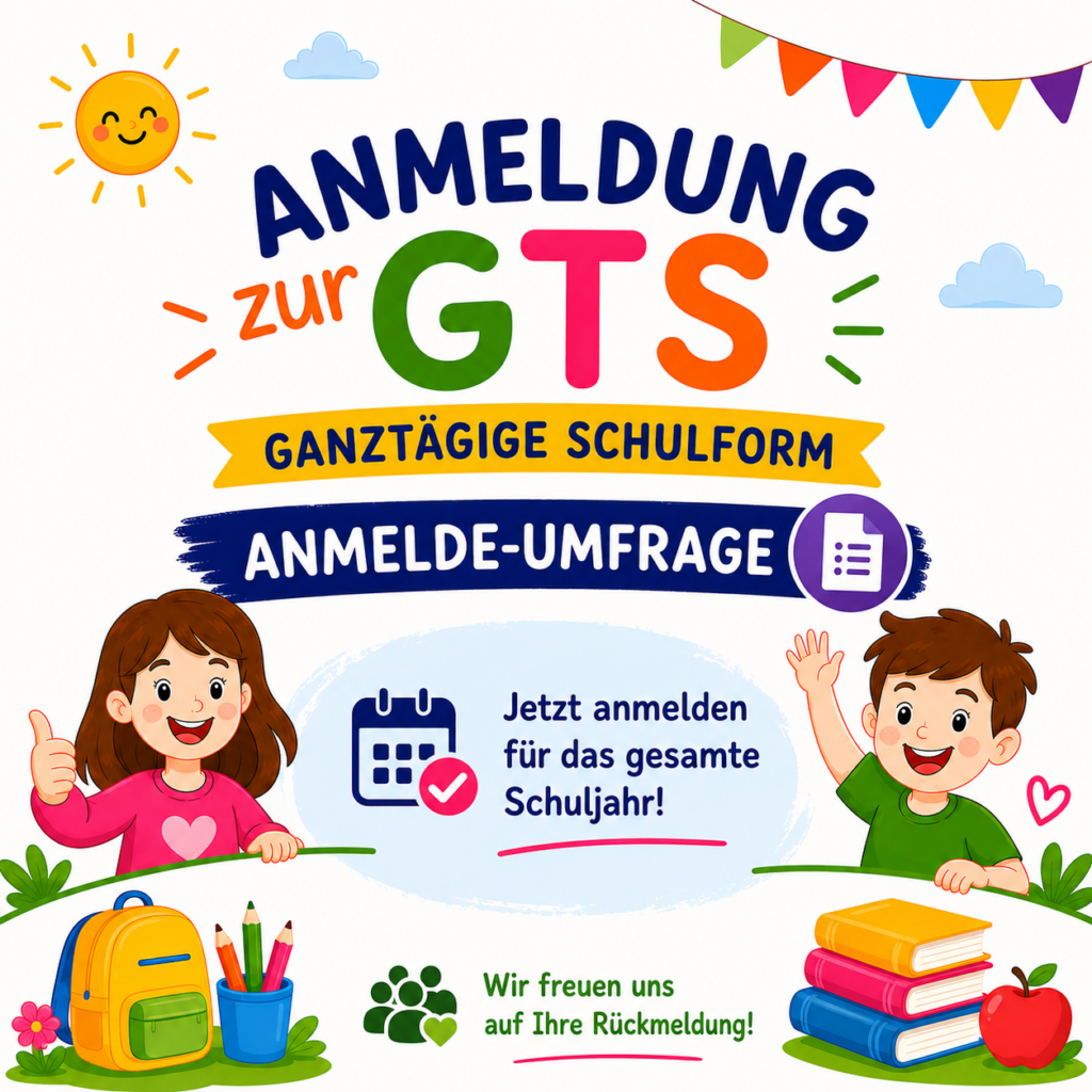 Grafik: Anmeldung zur ganztägigen Schulform (GTS)