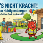 Gasflaschen sicher entsorgen damits nicht kracht by Adobe Firefly