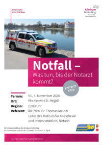 Vortrag Notfall Was tun, bis der Notarzt kommt